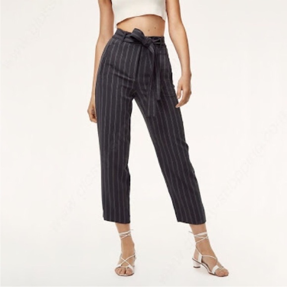 Aritzia Wilfred Jallade Stripe Crop Pants Trousers - Picture 8 of 8